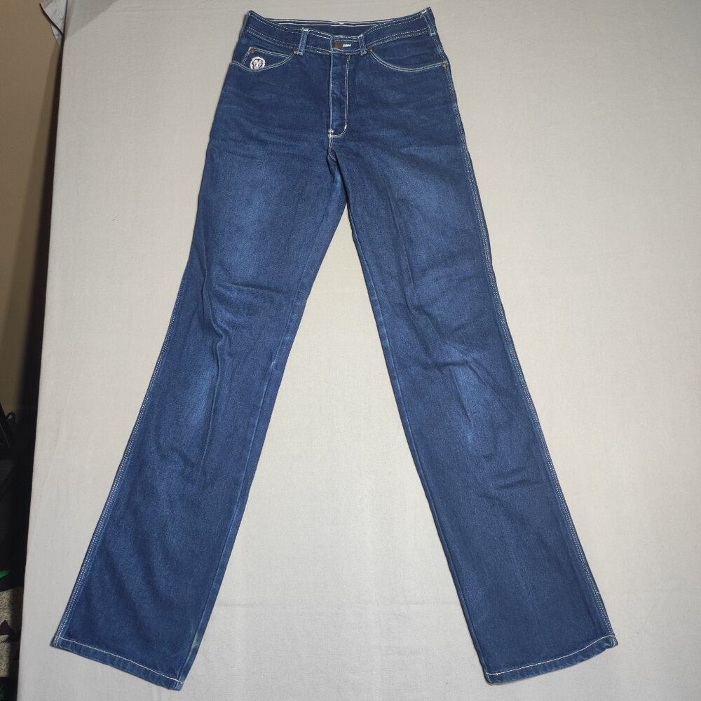 Branded Lion jeans women's 28 Tall ink blue straight leg